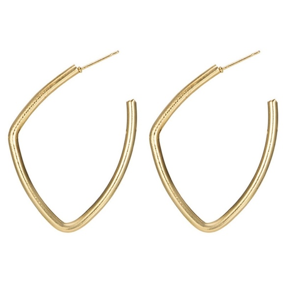 **LEIGHTON* Irregular Shape Gold Fashion Earrings - Picture 2 of 8